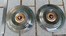 2 Renault Dauphine wheel hubcaps