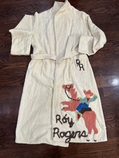 Vintage Roy Rogers Trigger Western Child's Robe Chenille ~  RARE
