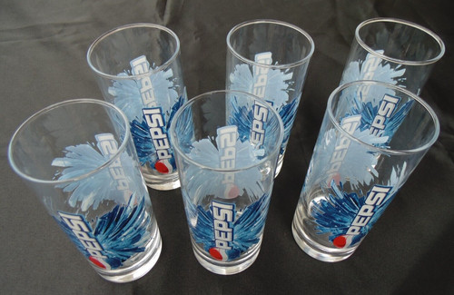 Lot verres pepsi - 6,
