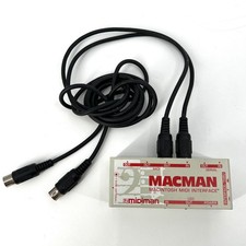 Midiman Macman Macintosh MIDI Interface with Cables Music Musician Vintage Mac