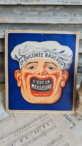 Ancien carton publicite la - ,