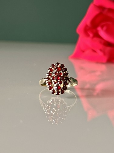 Bague ancienne grenats - bague,