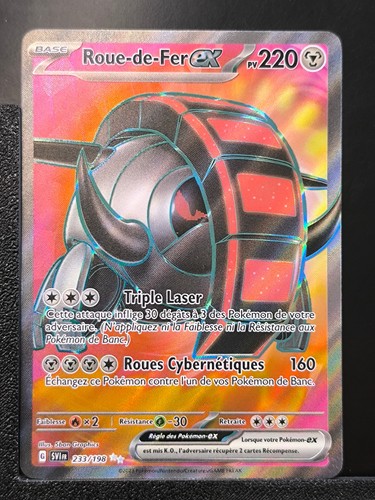 Carte pokémon roue fer - roue-de-fer, ex