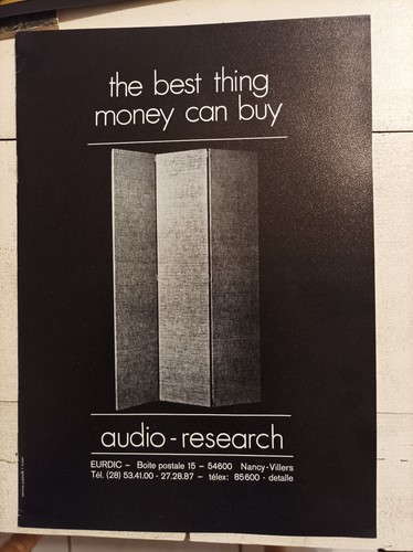 Catalogue audio research - audio,