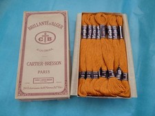 mercerie ancienne Cartier Bresson fil brillanté d'Alger 24 écheveaux color 539