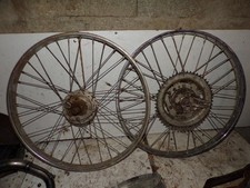 deux jantes roues peugeot BB 19" mobylette 11025