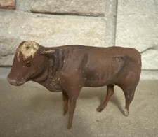 Vintage Santon Cow Devineau France French Nativity Crib Figure 2” H Flawed