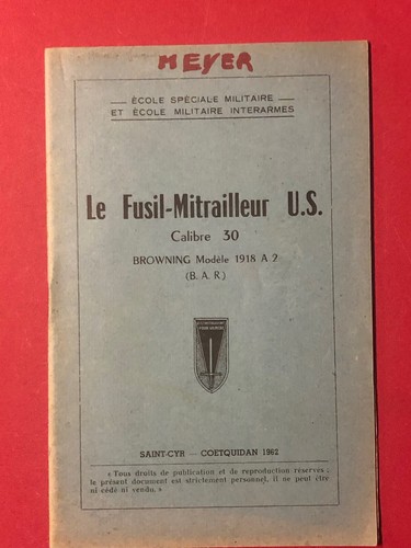 Fusil mitrailleur s - mitrailleur, u.s