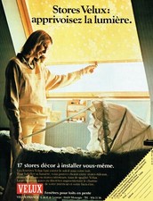 Publicité Advertising 109 1979  stores Velux fenetre de toit