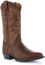 Bottes Western En Cuir Marron