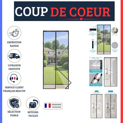 Moustiquaire magnétique porte