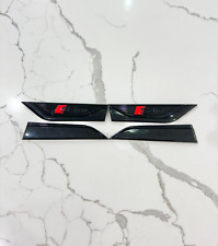 Audi A5 (B9) S-Line Fender Badge Door Emblems Black 4-set Logo Full Set S line