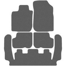 Tapis de sol en velour pour Dacia Logan MCV I 2006-2013 7 places, Graphite moque