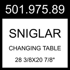 IKEA SNIGLAR Changing Table