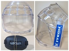 ITech Concept 2 Hockey Face Shield Z262.2 M90 Full Facial Protector USED w/Strap