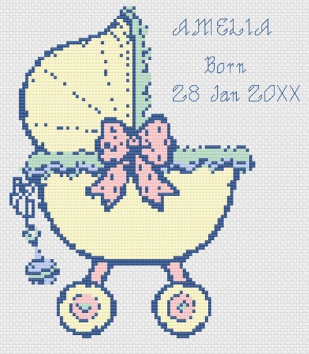 Point croix kit - kit, motif