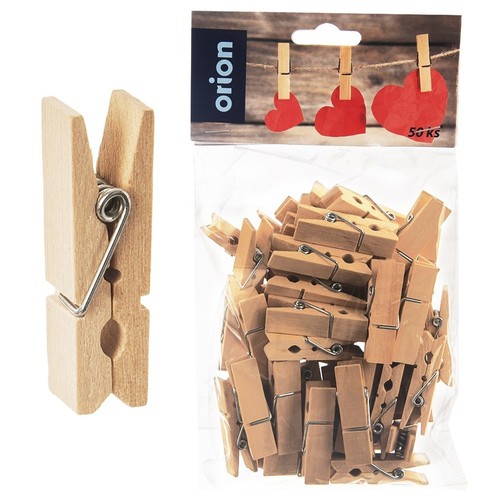 Pinces linge bois 5 cm - bois,