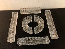 Chemin de table en verre pressé moulé (prix des 6)