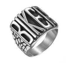 Bague Homme Biker Acier