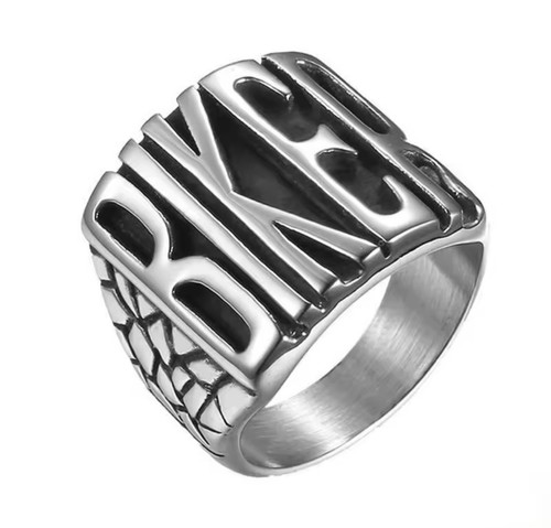 Bague homme biker acier - homme,