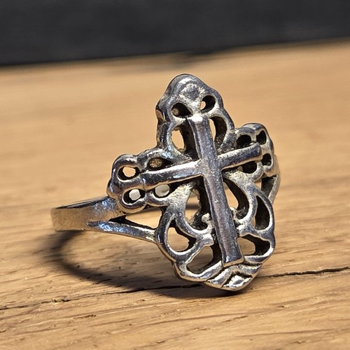 Bague vintage croix - , religueuse