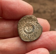 JUDAEA. ALEXANDER JANNAEUS (103-76 B.C). LEAD PRUTAH OR WEIGHT. RARE.