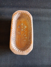 Ancien moule à beurre en bois objet décoration déco cuisine art Populaire