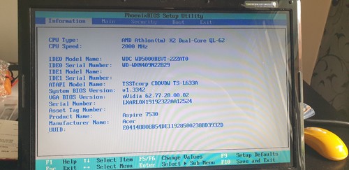 Acer aspire 7530 séries - 7530,
