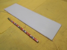 WHITE ACRYLIC SHEET machinable plastic flat bar plate stock 3/16" x 3 1/2" x 12"