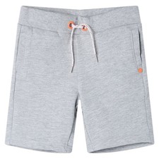 Short pour Enfants avec Cordon de Serrage Vêtement Poches Tout-petits Gris 128 v