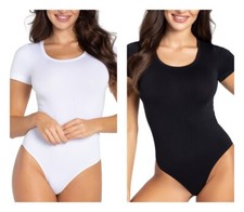 Body femme à manches courtes