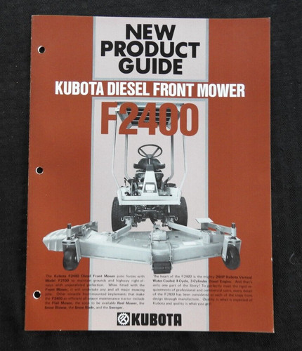 Kubota f2400 diesel avant - kubota,