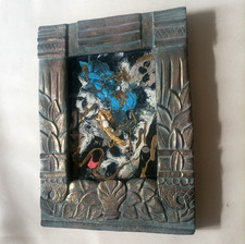 Superbe peinture abstraite encadrée signée MURA FOWSKI