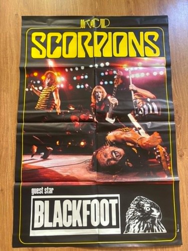 Affiche concert scorpions 1982 - scorpions,