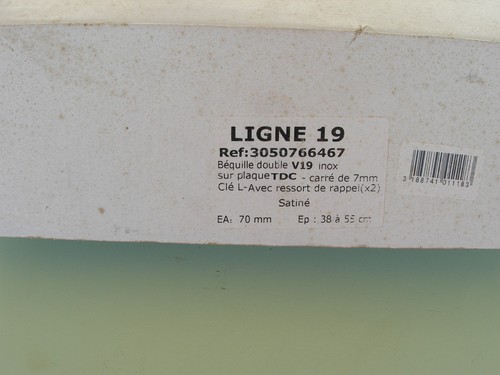 Poignee porte ligne 19 - poignee,