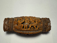 Tabatiere en noix de Corozo