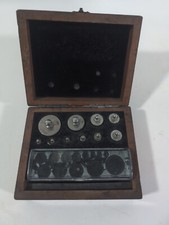 10 POIDS 1g à 100g - Coffret Boite bois acajou - Balance de précision etalonnage
