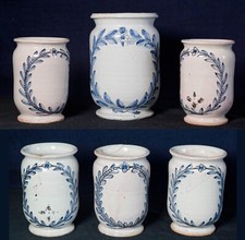 Six pots à pharmacie -