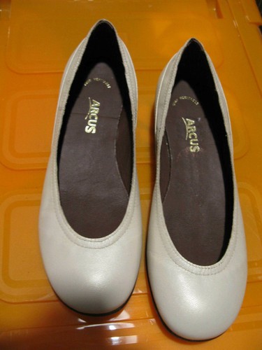 Ballerine arcus cuir - cuir, ivoire