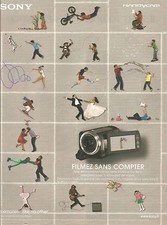 advertising SONY new hard drive camcorder