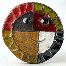JACOTTE & ROGER CAPRON Ceramic VALLAURIS Sculpture Jewelry Pendant/Picasso...