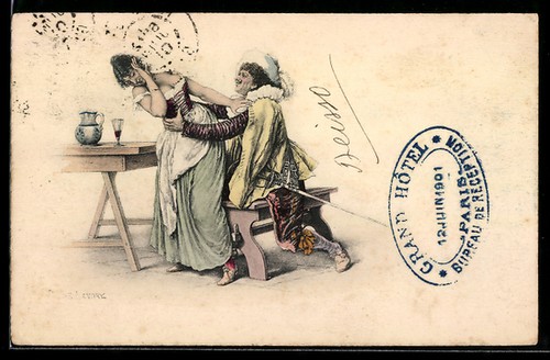 Carte postale artiste - carte,