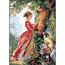 Kit complet canevas chiffre d'amour margot canevas borderie mercerie couture