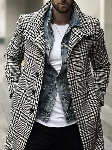 Manteau long homme slim - long,