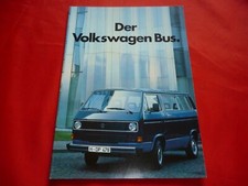 1986 VW T3 Bus station wagon Caravelle C CL GL Carat Syncro brochure Depliant