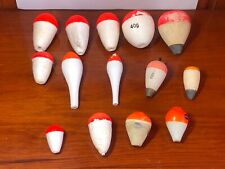 14 bouées/flotteurs de pêche anciens des années 80" à 2000