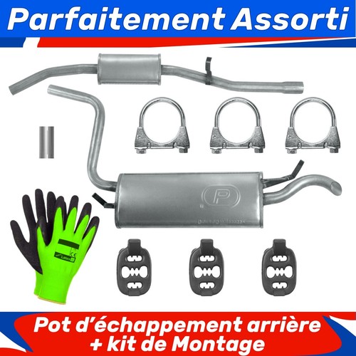 Pot échappement arrière - d’échappement,