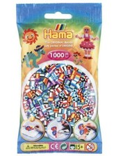 [Ref:207-90] HAMA sachet de 1000 perles à repasser midi "perles à rayures Mix