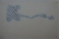 Dessin Original Préparatoire MICKEY Joue et Lance les Dés Walt Disney