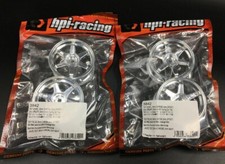 Hpi Racing Rc Car 1/10 Scale Rays Volk Te37 Chrome Wheels 26mm +3mm HPI3842